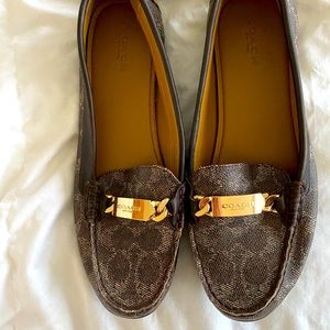 Coach Olive Loafer Embossed Canvas